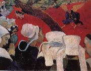 Paul Gauguin the vision afer the oil on canvas